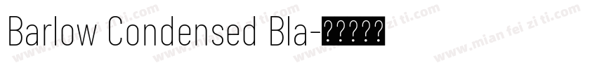 Barlow Condensed Bla字体转换